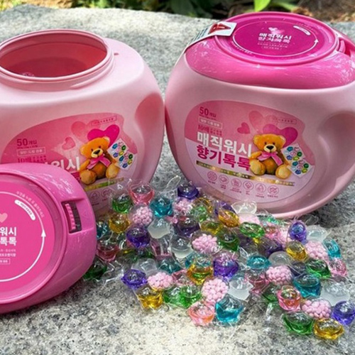 매직워시 향기톡톡 7 in 1 10배 고농축  캡슐세제 50개입